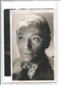 Dr Who William Hartnell signed 6 x 4 inch portrait photo signed in blue ink to lower slightly darker