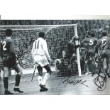 Tommy Lawrence, Chris Lawler, Ron Yeats and Tommy Smith Liverpool Signed 10 x 8 inch football photo.