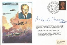 Arthur Bomber Harris WW2 signed on his own Historic Aviators cover. Good Condition. All signed