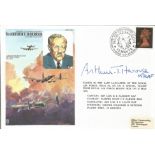 Arthur Bomber Harris WW2 signed on his own Historic Aviators cover. Good Condition. All signed