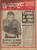 Boxing 196 Boxing Newspaper signed by Mike Tyson, Kevin Rooney and Tommy Morrison, . Good Condition.