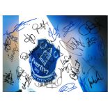 Everton Signed 16 x 12 inch football photo signed by Yannick Bolasie, Kevin Mirallas, Ashley
