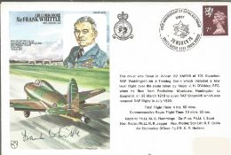 Sir Frank Whittle signed scarce on his own Historic Aviators cover. Good Condition. All signed