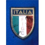 Italy multi signed 16 x 12 football colour photo. Good Condition. All signed pieces come with a