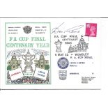 Don Revie Leeds United football legend signed 1972 Leeds v Arsenal FA Cup final Dawn Football cover.