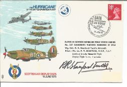 WW2 fighter ace Robert Stanford Tuck DSO DFC signed Battle of Britain Memorial flight Hurricane