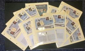 Concorde pilot signed cover collection. Superb complete series of 10 covers from Westminster