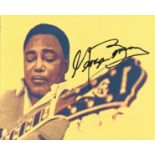 Music George Benson signed 10 x 8 colour photo. Good Condition. All signed pieces come with a