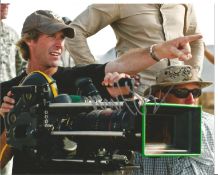 Film Director Michael Bay signed 10 x 8 colour photo directing on set. The films he has produced and