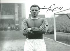 Harry Gregg Man United Signed 12 x 8 inch football black and white photo. Good Condition. All signed