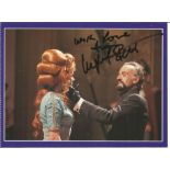 Doctor Who The Time Monster postcard signed by Ingrid Pitt pictured as Galleia and Roger Delgardo as