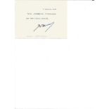 PM France Augustin Alfred Joseph Paul Boncour signed card. He was a French politician and diplomat