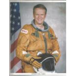 Karol Bobko signed 10x8 colour space suit photo. Good Condition. All signed pieces come with a