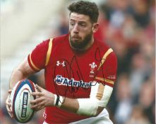 Alex Cuthbert Signed Wales Rugby 8x10 Photo . Good Condition. All signed pieces come with a