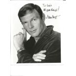 Adam West signed 10x8 black and white photo. Dedicated. Good Condition. All signed pieces come