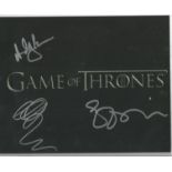 Game of Thrones 8x10 photo signed by cast members Edward Dogliani, Margeret Jackman and Andy