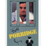 Blowout Sale! Porridge dual signed 10x8 photo. This beautiful hand signed photo depicts the poster