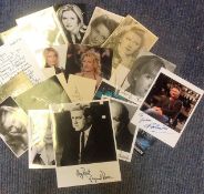 Assorted signed collection. 23 items mainly photos but a few signature pieces. Some of names