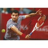 Grigor Dimitrov Signed Tennis 8x12 Photo . Good Condition. All signed pieces come with a Certificate