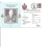 PO Archibald Winskill, Grp Cptn Plumb and Wg Comm Uprichard signed Sir John Grandy cover. Good