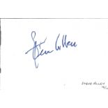 Steve Allen signed album page. Good Condition. All signed pieces come with a Certificate of