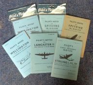 Pilot's Notes paperback book collection. 6 books in total. Includes Stirling I, III, IV, Lancaster