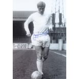 Leeds United Jimmy Greenhoff, Football Autographed 12 X 8 Photo, A Superb Image Depicting The
