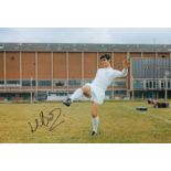 Leeds United Mick Bates, Football Autographed 12 X 8 Photo, A Superb Image Depicting The Leeds