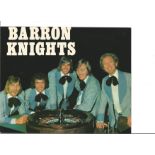 Barron Knights 10x8 colour photo signed by 2. Good Condition. All signed pieces come with a