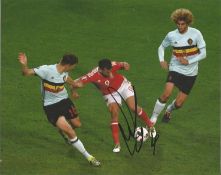 Hal Robson Kanu Signed Wales 8x10 Photo . Good Condition. All signed pieces come with a