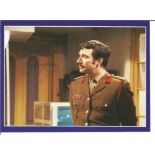 Doctor Who The Mind of Evil postcard signed by Nicholas Cortney pictured as Brigadier Lethbridge