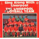 Sing Along with Liverpool 33rpm album 18 signatures includes Bill Shankly ,Kevin Keegan, Emlyn
