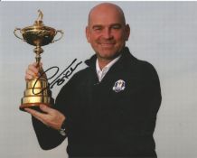 Thomas Bjorn Signed Ryder Cup Golf 8x10 Photo . Good Condition. All signed pieces come with a