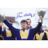 Leeds United Steve Hodge, Football Autographed 12 X 8 Photo, A Superb Image Depicting Hodge