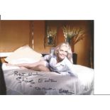 Shirley Eaton signed 10x8 colour photo from Goldfinger. She has added her character name to the