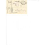 Great War Feldpofttarte postal history, Postmarked Zalenze 21/1/1917. Good Condition. All signed