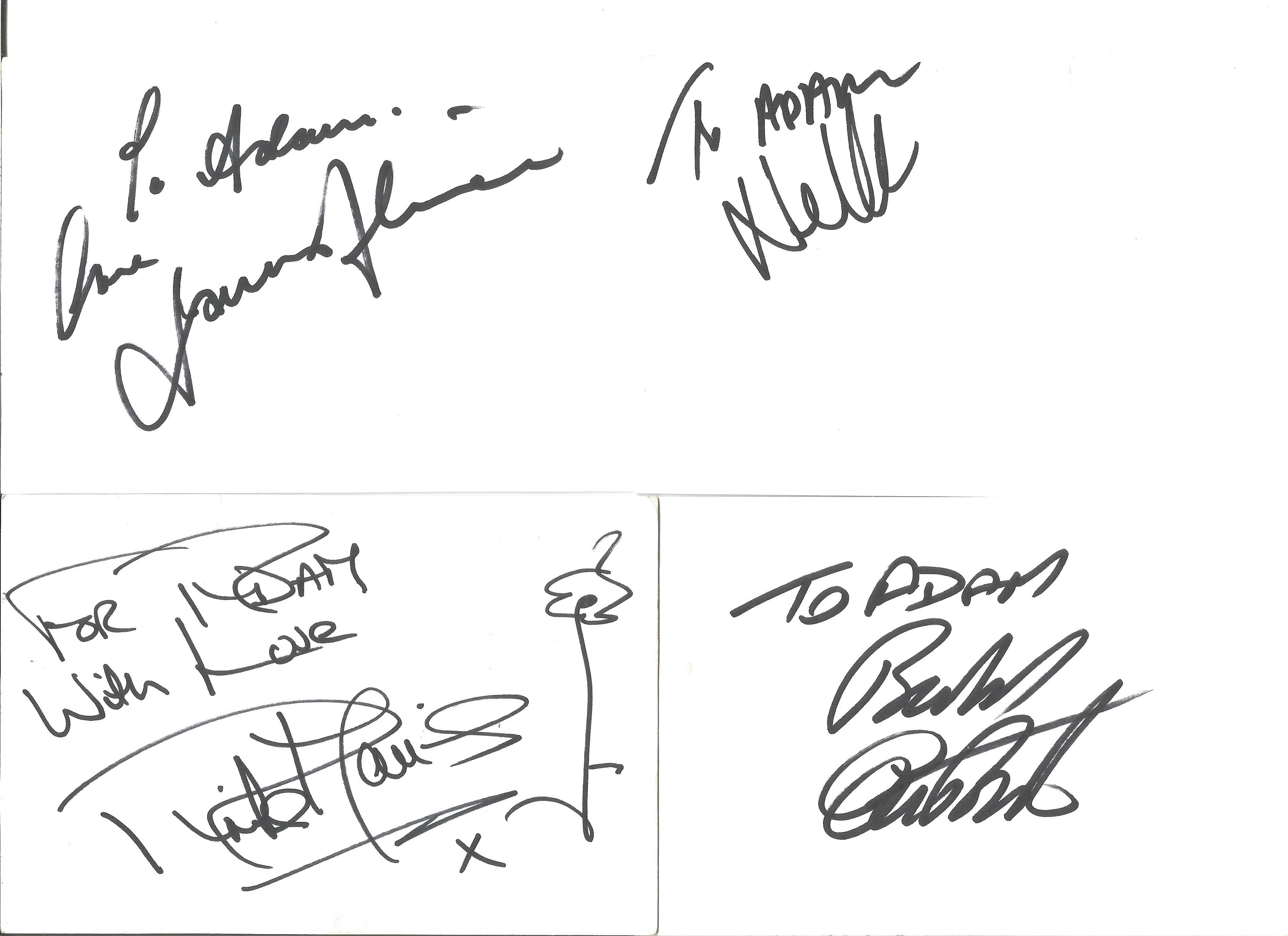 Album page signed collection. 11 unidentified. Good Condition. We combine postage on multiple - Image 4 of 5