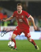Chris Mepham Signed Wales 8x10 Photo . Good Condition. All signed pieces come with a Certificate