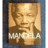 Mandela The Authorised Portrait Hardback book signed inside by Nelson Mandela on an attached