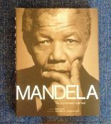 Mandela The Authorised Portrait Hardback book signed inside by Nelson Mandela on an attached