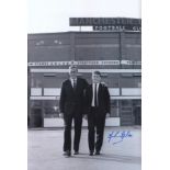 Leeds United John Giles, Football Autographed 12 X 8 Photo, A Superb Image Depicting Manager Don