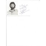 Geoff Capes signed 6x4 white card. Dedicated. Good Condition. All signed pieces come with a