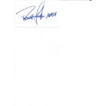 Rick Linnehan signed 5x3 white card. United States Army veterinarian and a NASA astronaut. Good
