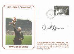 Alex Stepney Signed Manchester United 1967 League Champions Commemorative Cover . Good Condition.