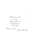 WW2 617 Sqn Colin Cole signed Christmas card to 617 Sqn Dambuster Historian Jim Shortland. Good