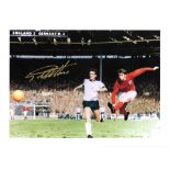 Geoff Hurst Signed England 1966 World Cup 12x16 Art Print . Good Condition. All signed pieces come