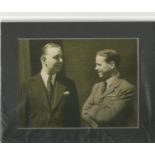 Margaret Dove signed 8 x 6 inch photo of Guy Gibson and Roy Chadwick to Jim. From the collection
