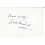 Leslie French signed 6x4 white card. Good Condition. All signed pieces come with a Certificate of