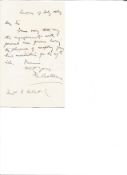 Richard Cobden 1804 1965 known as the Apostle of Free Trade. Autographed handwritten letter to