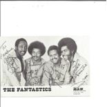 The Fantastics signed 6x4 black and white photo. Dedicated. Good Condition. All signed pieces come